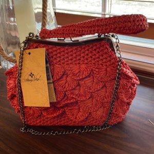 NWT Patricia Nash Raffia Bag